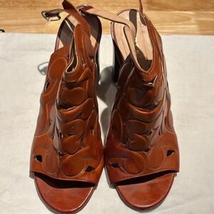 Derek Lam brown open toe heel sandal